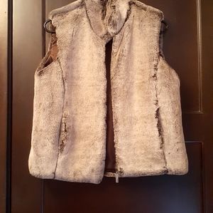 Faux fur vest